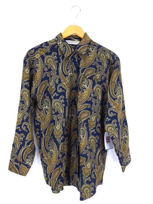 ユーズドフルギ USED古着 {{TOKYO-BLOUSE SPORTS}} ペイズリー柄シャツ  レディース JPN：M