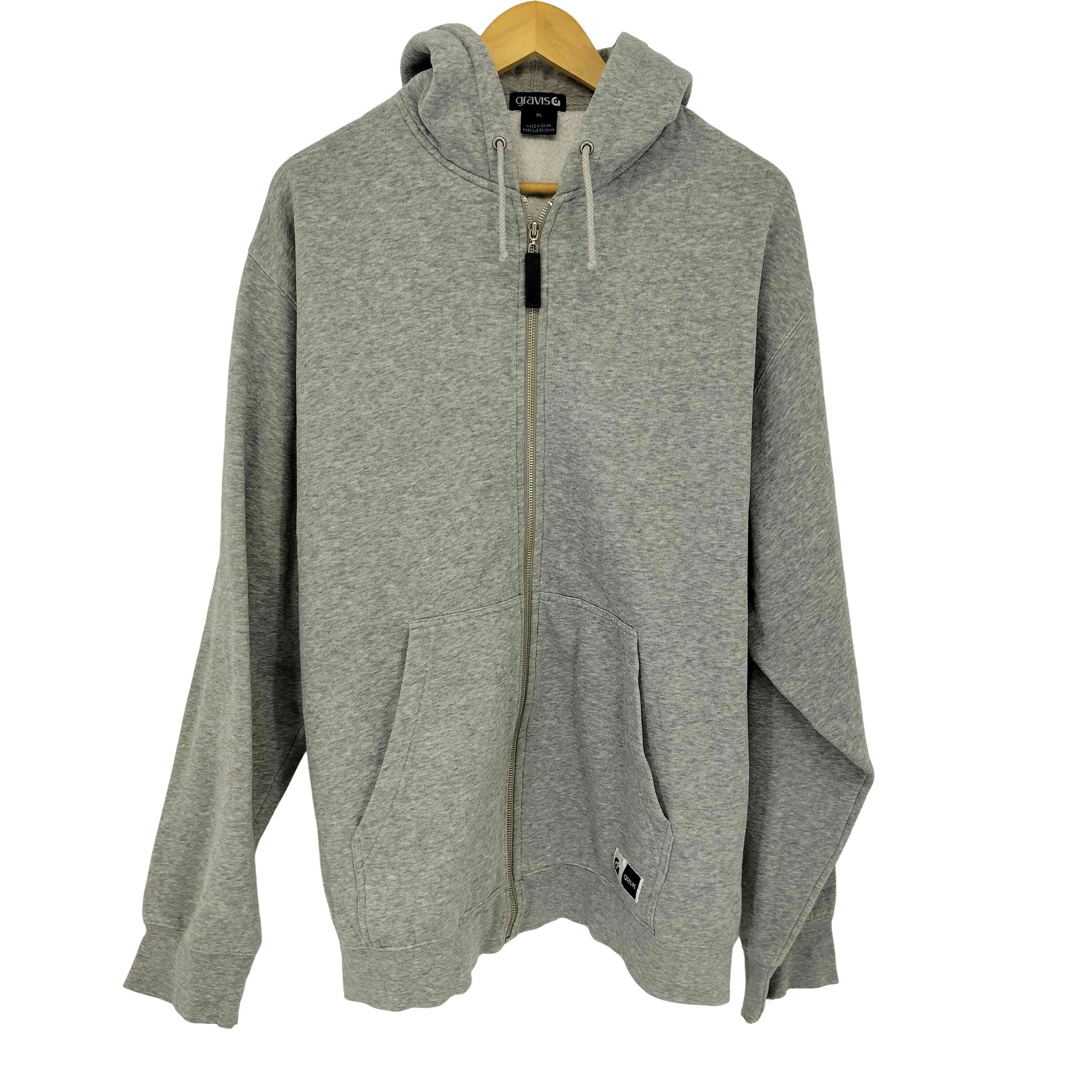 gravis(グラビス) バックロゴ刺繍 ジップアップフーディー メンズ JPN：XL 【中古】【ブランド古着バズストア】
