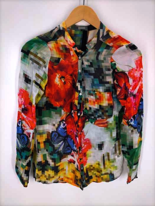 Desigual(デシグアル) 蝶々花モザイク柄カーディガン レディース JPN：XS