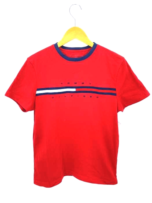 TOMMY HILFIGER(トミーヒルフィガー) ラインフラッグロゴTシャツ メンズ  S