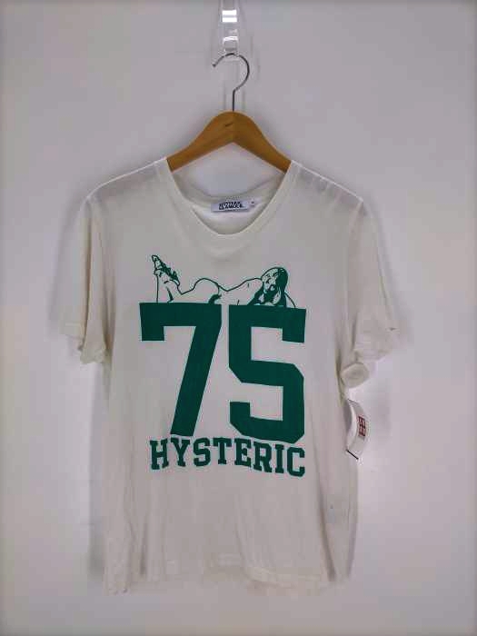 HYSTERIC GLAMOUR(ヒステリックグラマー) 75 ロゴプリント半袖Tシャツ レディース JPN：M
