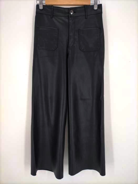 ZARA(ザラ) フェイクレザーワイドパンツ レディース  6
