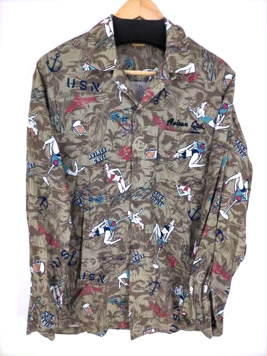 AVIREX(アヴィレックス) 総柄シャツ リーブ デイズ メンズ  L