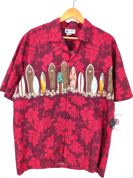 ALOHA REPUBLIC(アロハリパブリック) USA製 アロハシャツ メンズ import：L