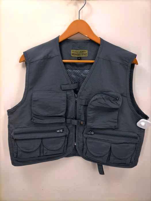 USED古着(ユーズドフルギ) {{WORKERS SPIRIT}} フィッシングベスト メンズ  L