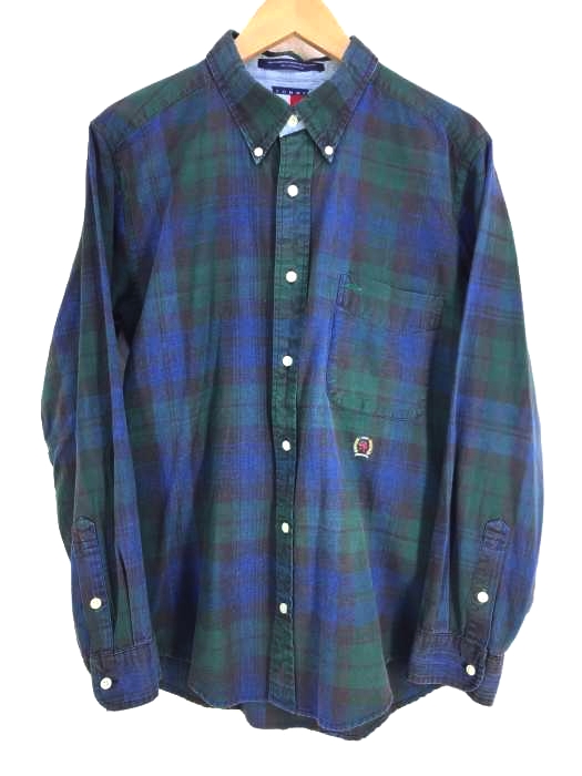 トミーヒルフィガー TOMMY HILFIGER チェック柄ボタンダウンシャツ メンズ JPN：L