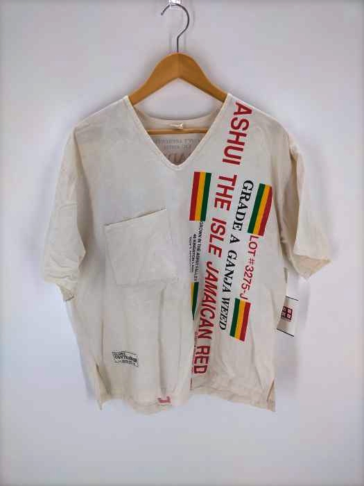 USED古着(ユーズドフルギ) 90S USA製 la trenzz 両面プリントVネック 
