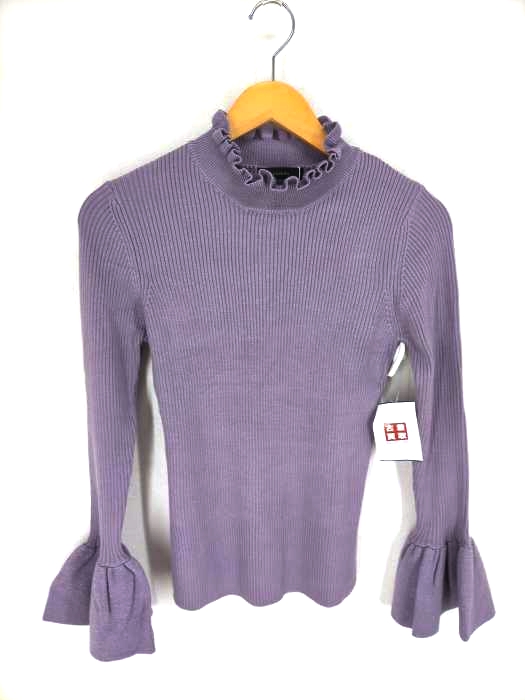 rienda(リエンダ) glitter frill Knit TOP レディース  FREE