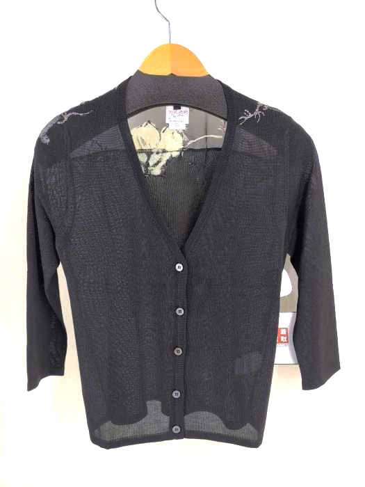 TREND LES COPAINS(トレンド レコパン) ペイント花柄カーディガン レディース EUR：40