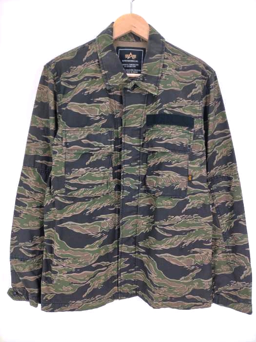 ALPHA INDUSTRIES(アルファインダストリーズ) タイガーカモ ファティーグジャケット メンズ  M