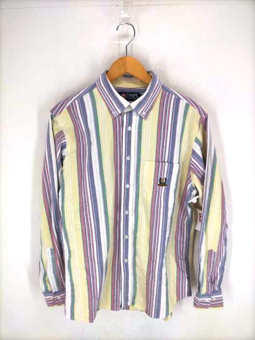 CHAPS(チャップス) マルチストライプ ボタンダウンシャツ メンズ L