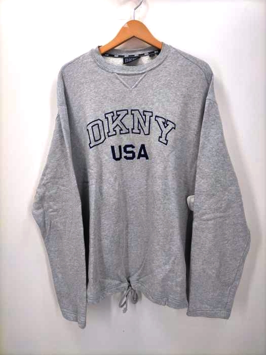 DKNY(ダナキャランニューヨーク) 90S DKNY USA 刺繍 裾ドローコード オーバーサイズスウェット メンズ JPN：M