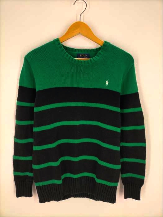 POLO RALPH LAUREN(ポロラルフローレン) ボーダーコットンニット メンズ  XL(18-20)