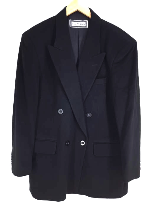 ヴィア ヌーヴァ VIA NUOVA PURE CASHMERE ダブルテーラードジャケット メンズ  XXL