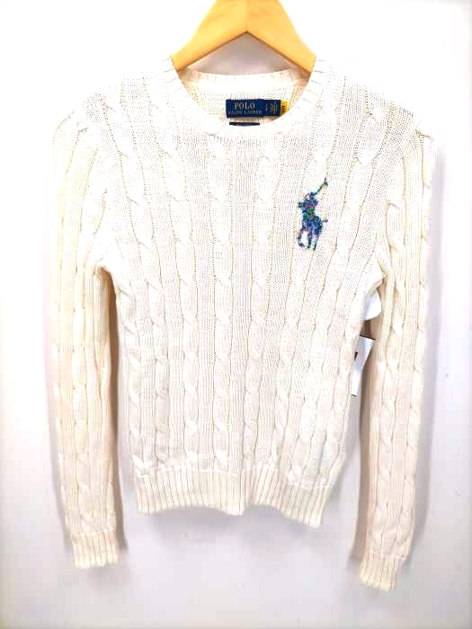 ポロラルフローレン POLO RALPH LAUREN ケーブル編みポニービジューニット レディース JPN：S
