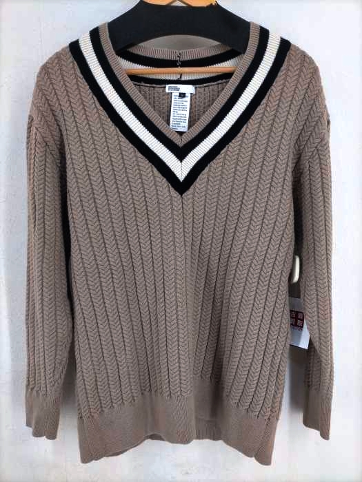 ダブルスタンダードクロージング DOUBLE STANDARD CLOTHING チルデンケーブルVニット レディース JPN：36