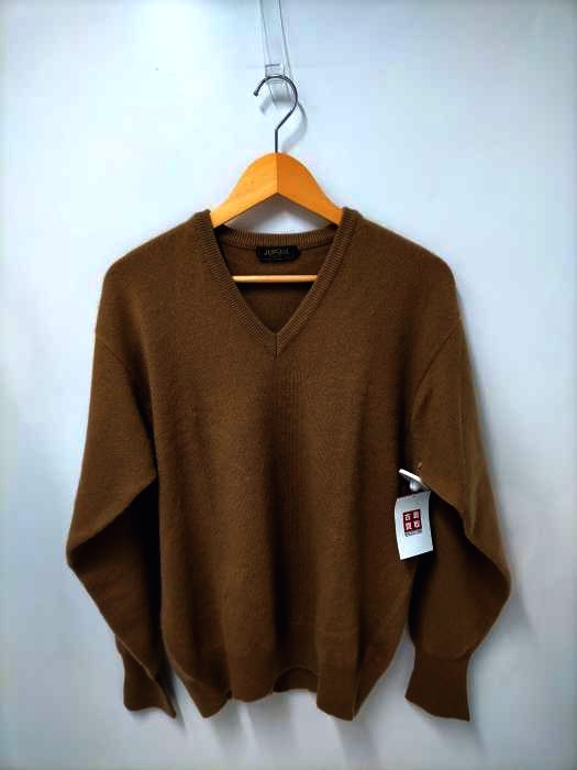 ユーズドフルギ USED古着 {{JUPIAN}} 日本製カシミヤVネックニット メンズ JPN：L