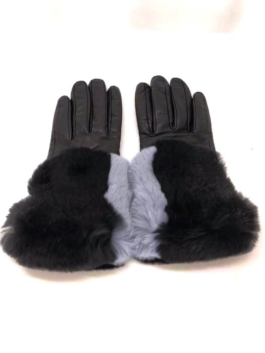 ガラグローブ gala gloves イタリア製 レザー ファー切替 手袋 レディース 表記無