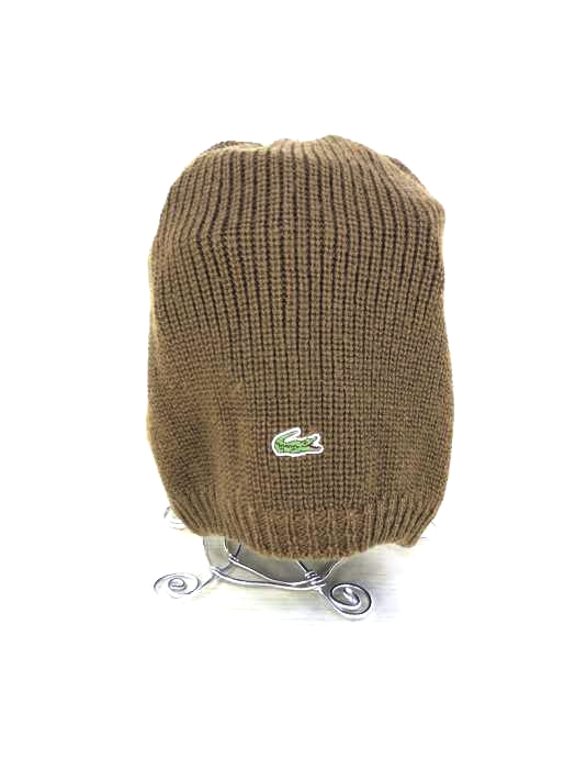 ラコステ LACOSTE ラコ刺繍ニットベレー帽 レディース  無