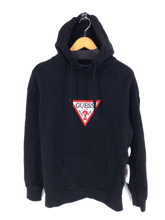GUESS(ゲス) TRIANGLE LOGO PULLOVER PARKA メンズ import：S