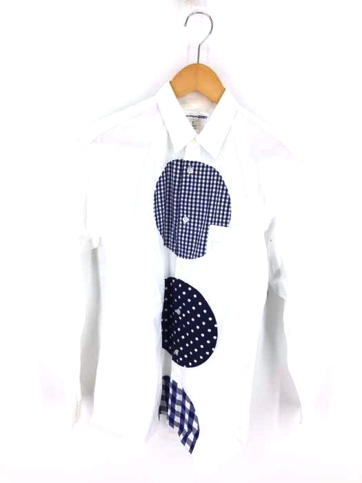 COMME des GARCONS SHIRT(コムデギャルソンシャツ) 3連パッチワーク ドット シャツ メンズ JPN:S