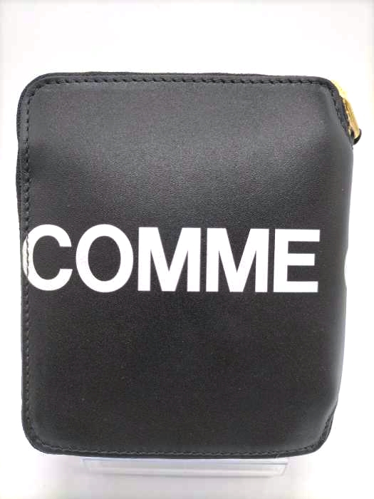 COMME des GARCONS(コムデギャルソン) Wallet HUGE LOGO MADE IN SPAIN 二つ折りZIP財布 メンズ 表記無