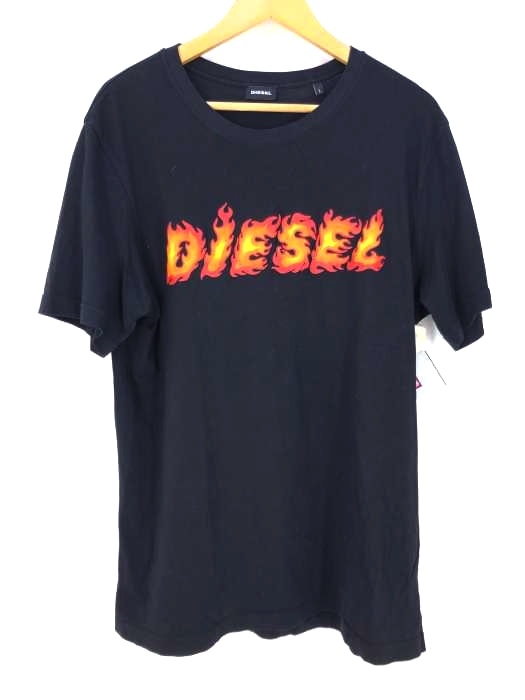ディーゼル DIESEL ファイヤーロゴプリントTee メンズ  L