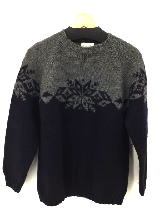 J.CREW(ジェイクルー) HAND KNIT ノルディックセーター メンズ import：S
