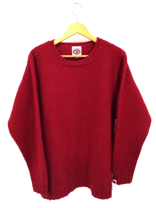 A BATHING APE(アベイシングエイプ) GORILLA WOOL クルーネックニット メンズ JPN：L