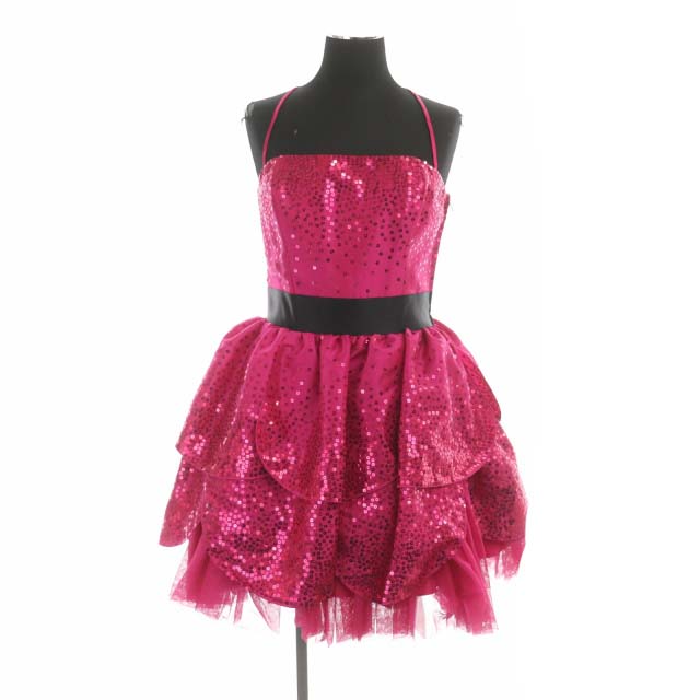 Betsey Johnson(ベッツィジョンソン) ドレス スパンコール ベアトップワンピース ミニ 4 ピンク /MF レディース レディース  4（日本サイズS相当）