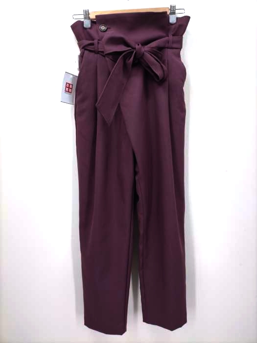リリーブラウン Lily Brown ハイウエスト ベルテッド パンツ レディース  0