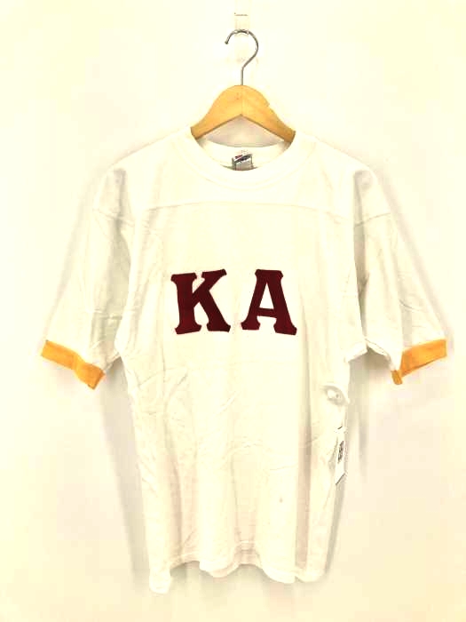 USED古着(ユーズドフルギ) {{SIGNATURE SPORTSWEAR}} ナンバリング フットボールTシャツ USA製 メンズ import：M