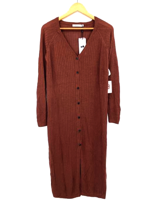 moussy(マウジー) WIDE NECK RIB CARDIGAN レディース  FREE