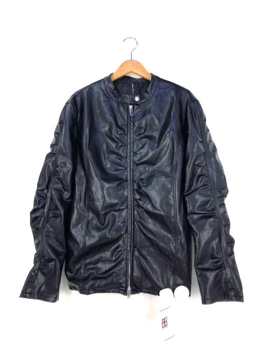 USED古着(ユーズドフルギ) 21AW nache SHIRRING LEATHER JACKET メンズ 表記無