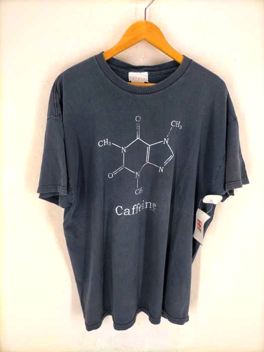 USED古着(ユーズドフルギ) {{COMPUTER  GEAR}} 00S カフェイン 化学式 プリントクルーネックTシャツ メンズ JPN：XXL