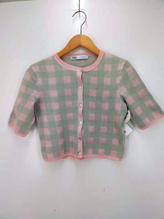 ZARA(ザラ) チェック柄ショートカーディガン レディース JPN：S
