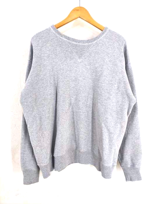 NAVAL CLOTHING FACTORY(ナーバルクロッシングファクトリー) U.S.N. ステンシルプリント 両Vスウェット メンズ US：42