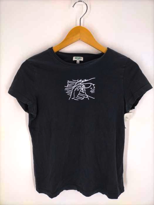 ケンゾー KENZO 刺繍クルーネックTシャツ レディース JPN：XS