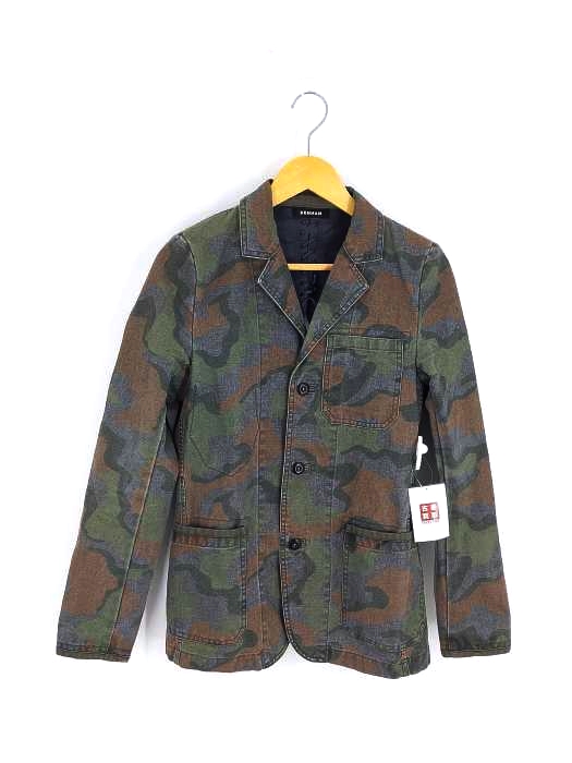 DENHAM(デンハム) ウォッシュ加工 カモ柄 3Bジャケット メンズ JPN：XS