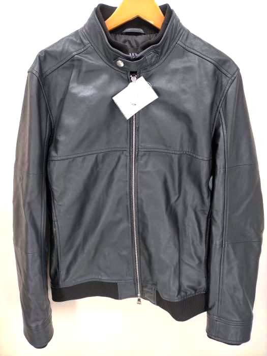 AKM(エーケイエム) ラムレザー シングルライダースジャケット メンズ JPN：XL