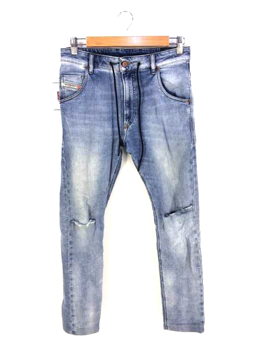 ディーゼル DIESEL KROOLEY JOGG TAPERED ダメージテーパードスリムデニムパンツ メンズ  W28 L32
