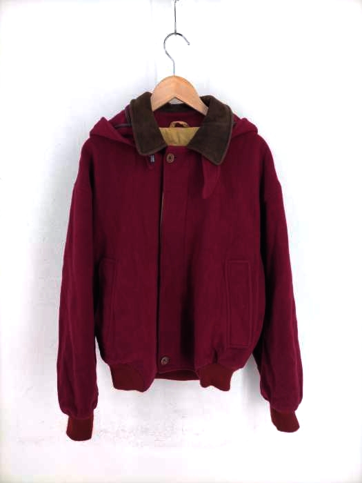 ユーズドフルギ USED古着 MADE IN ITALY カシミヤ混 フーディ比翼ジャケット メンズ  36