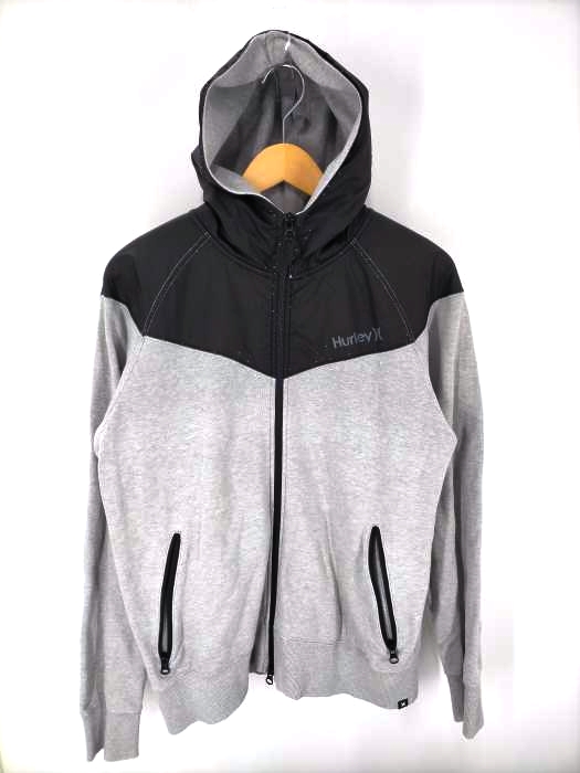 ハーレー Hurley ナイロン切り替え ジップアップパーカー メンズ import：L