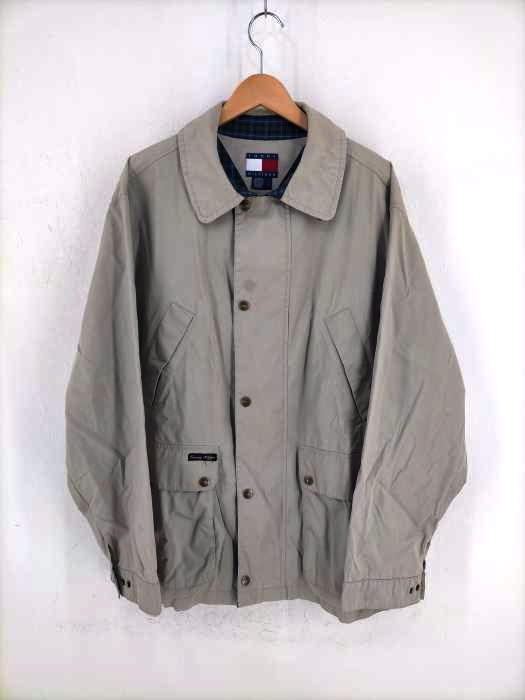 トミーヒルフィガー TOMMY HILFIGER 90S マルチポケット 比翼ジャケット メンズ JPN：L