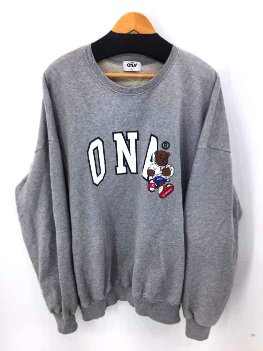 ONA(オーエヌエー) フロントロゴプリントスウェット メンズ トップス スウェット・トレーナー