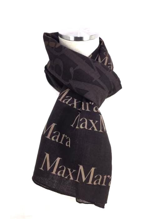 MAX MARA(マックスマーラ) イタリア製 総柄ロゴストール レディース  表記無
