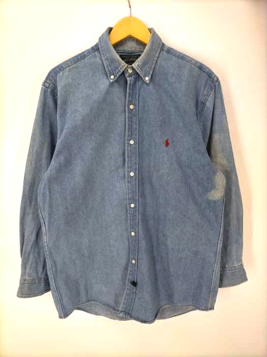 POLO COUNTRY RALPH LAUREN(ポロカントリーラルフローレン) デニム B.D.シャツ メンズ import：L 39-82