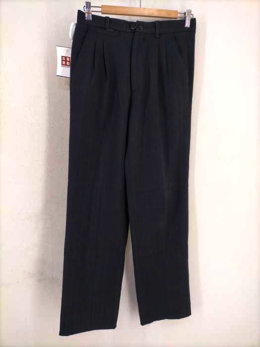 USED古着(ユーズドフルギ) スペイン製 シャドーストライプ2タックスラックス メンズ FR:36-38