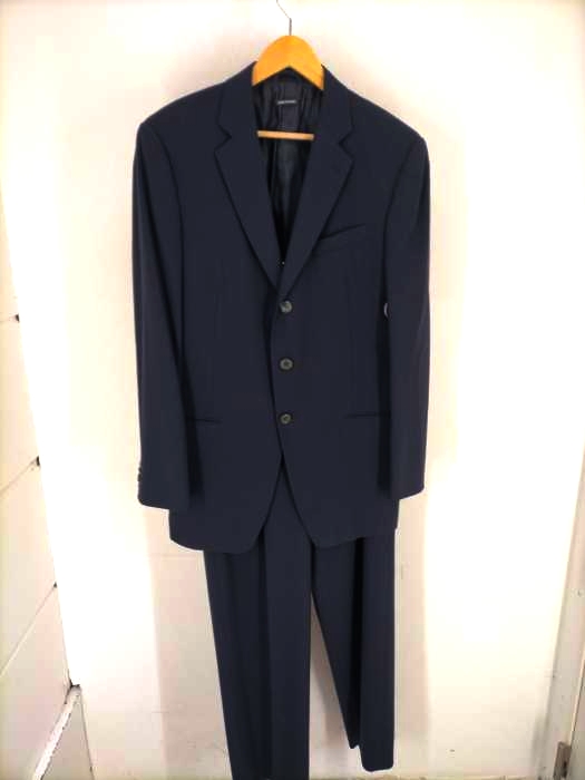 Giorgio Armani(ジョルジオアルマーニ) PURE WOOL 3Bテーラードジャケット タックセンタープレススラックスパンツ セットアップ レディース  50