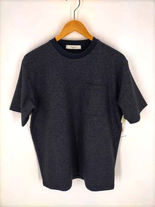 EDIFICE(エディフィス) インディゴ ポンチスウェットTシャツ メンズ 表記無